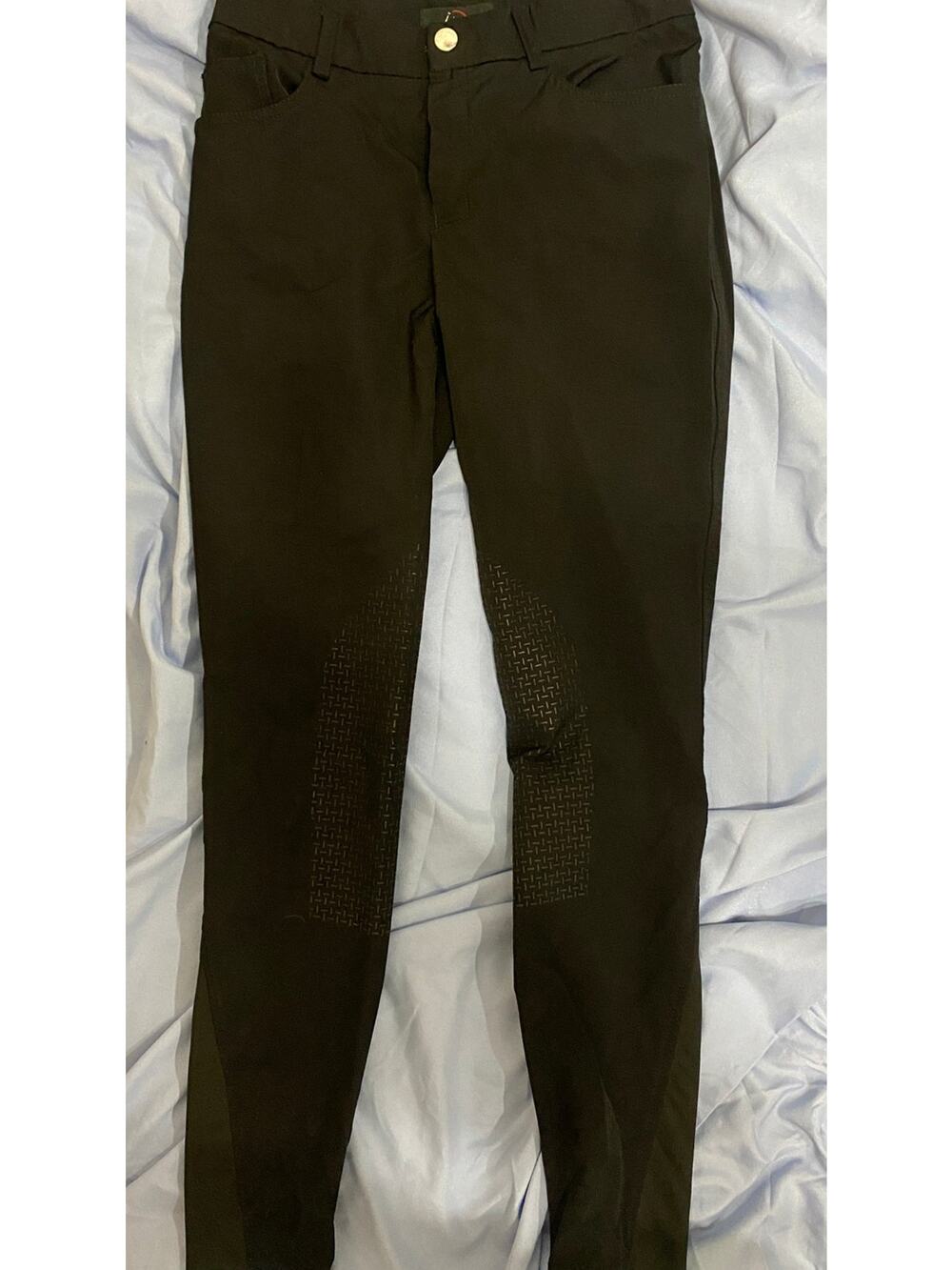Kids HKM Equestrian Riding Breeches Pants - Black - Size 11-12 years